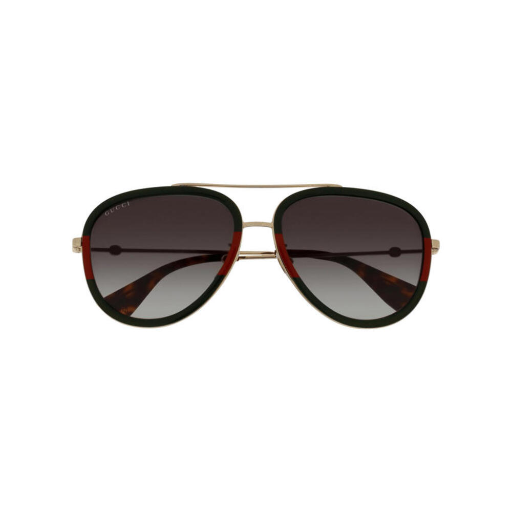 GUCCI | NEW | 0062S | 0062S - 003 | GOLD - GREEN - RED | GRADIENT GREY - Picture 3 of 6